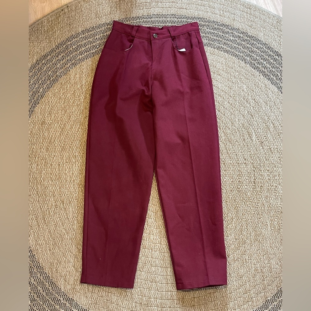 Vintage petite Burgundy Denim Cotton jeans